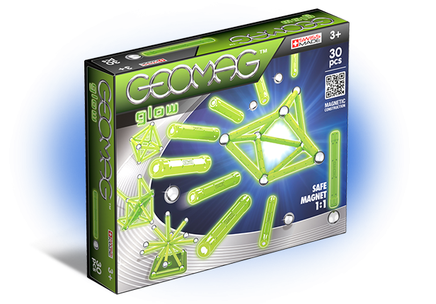Магнитный конструктор GEOMAG 335 Glow 30 деталей <br>