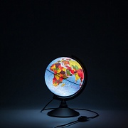 Интерактивный глобус GLOBEN INT12100298 физико-политический с подсветкой 210 мм с очками VR